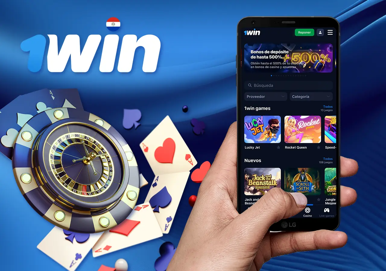Todos los juegos de casino están disponibles en la aplicación móvil de 1win
